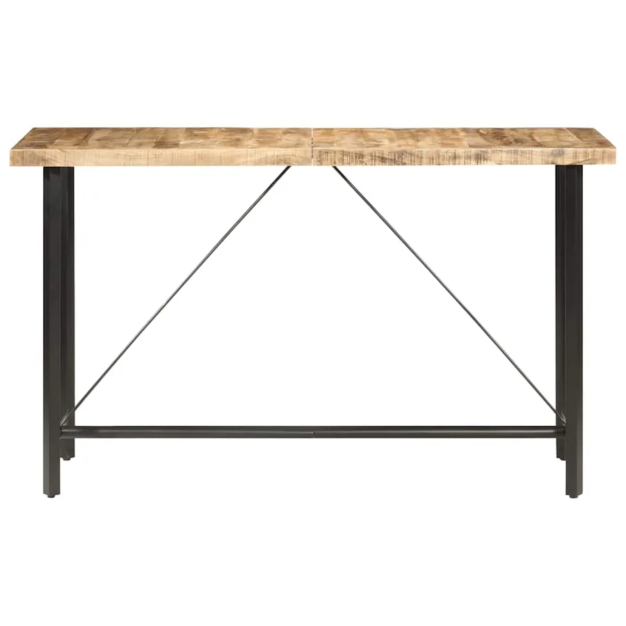 Table de bar 180x70x107 cm Bois de manguier brut - 2