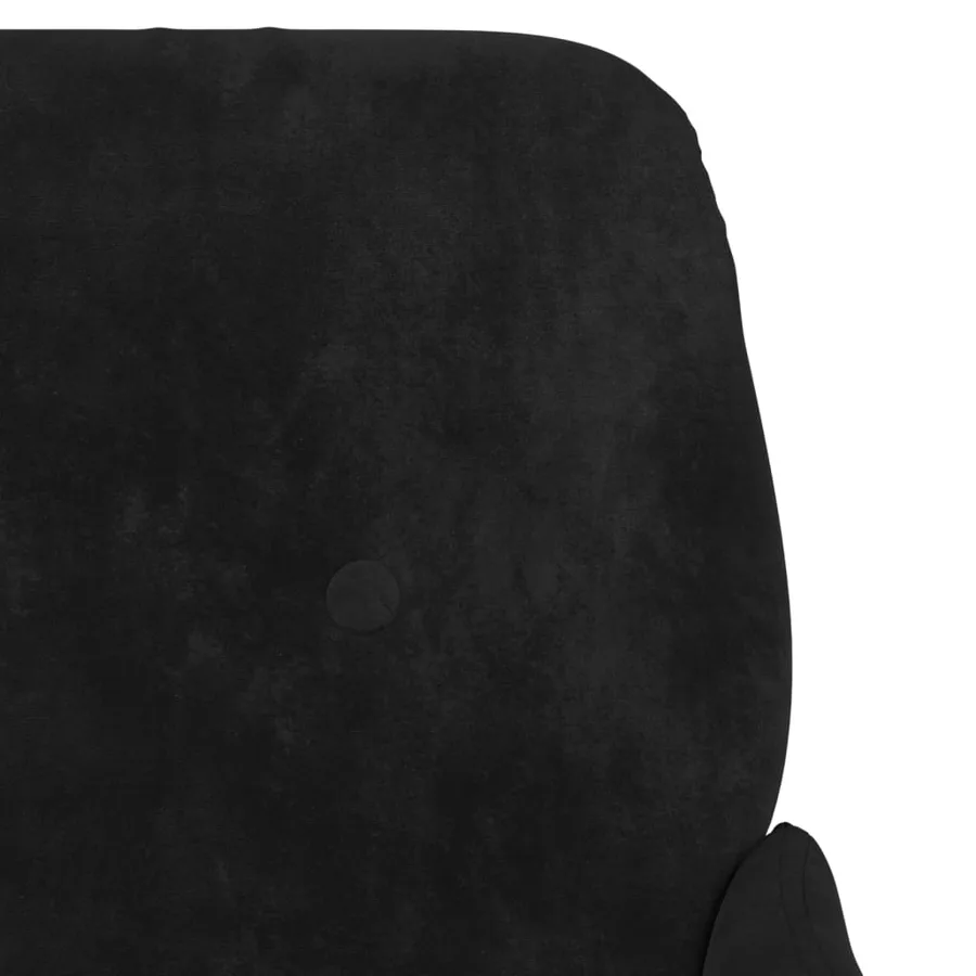 Banc Noir 108x79x79 cm Velours - 6