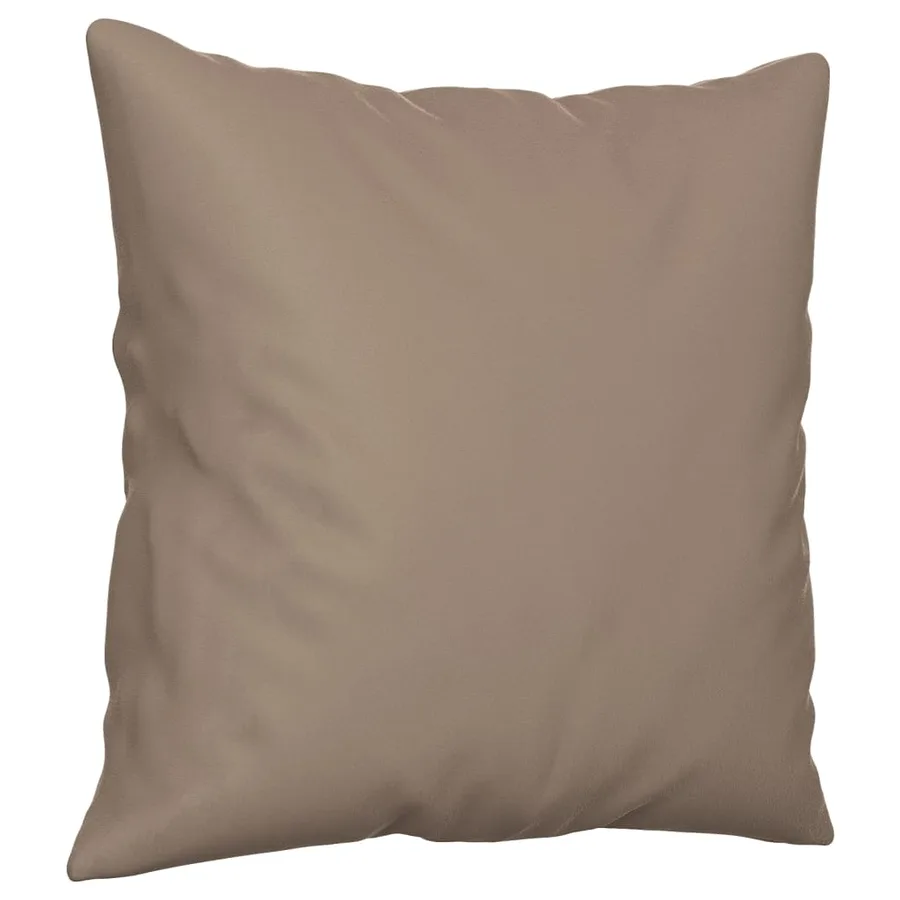 Coussins décoratifs lot de 2 Taupe 40x40 cm Tissu microfibre - 3