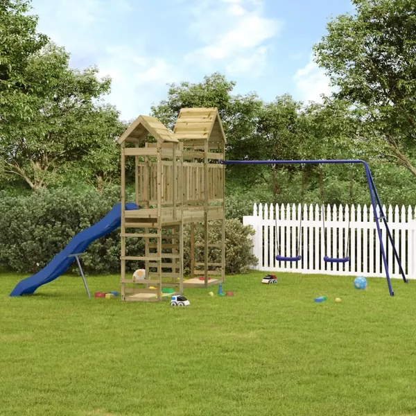 Aire de jeux d'extérieur bois de pin imprégné