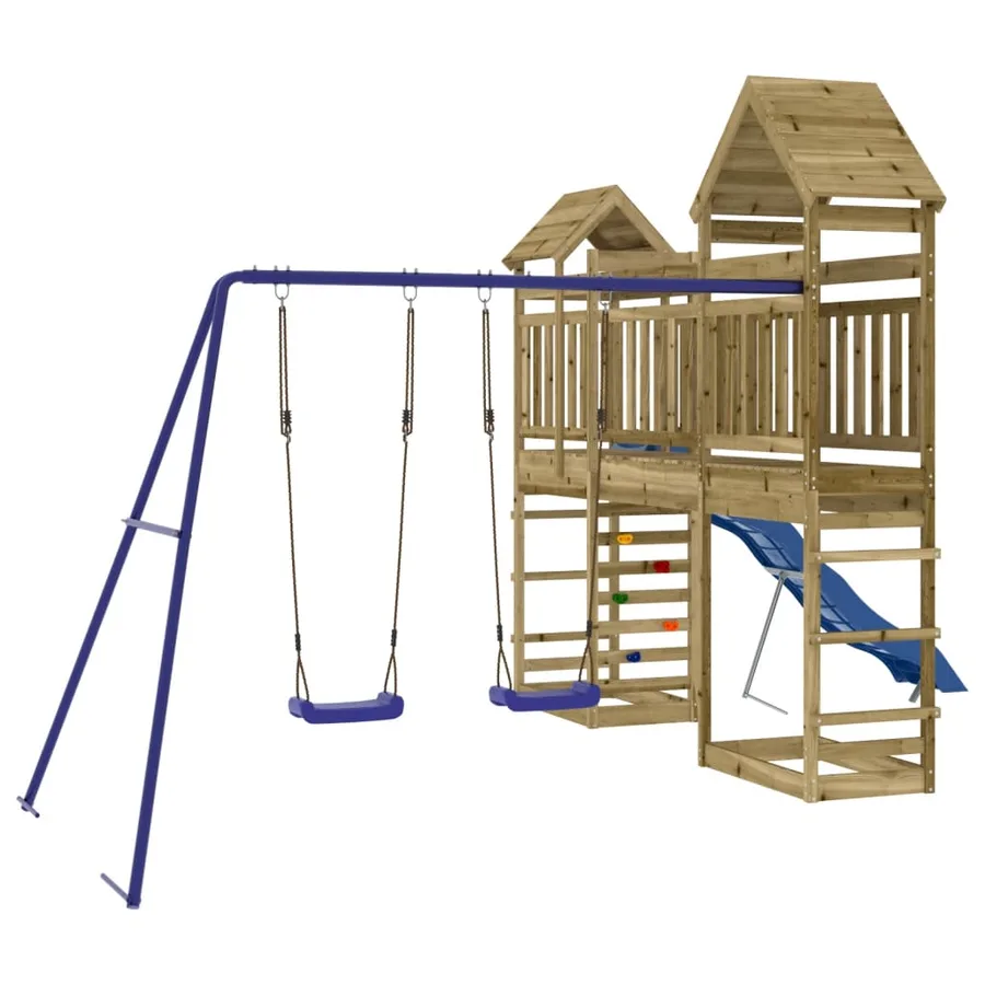 Aire de jeux d'extérieur bois de pin imprégné - 2