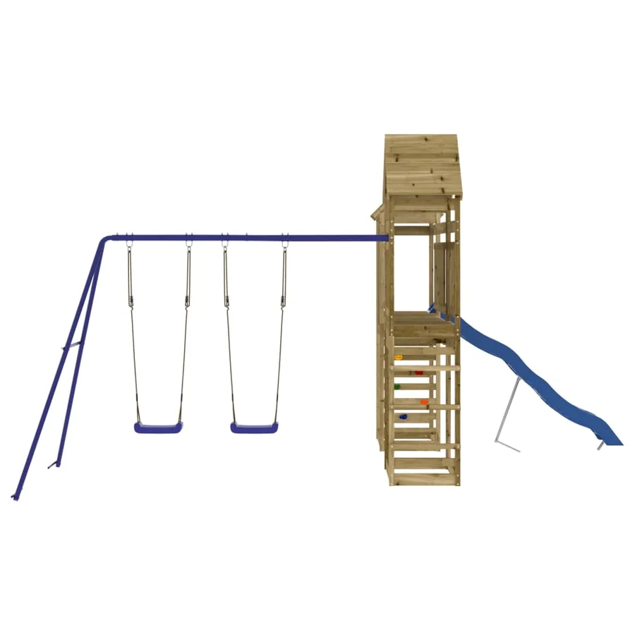 Aire de jeux d'extérieur bois de pin imprégné - 3