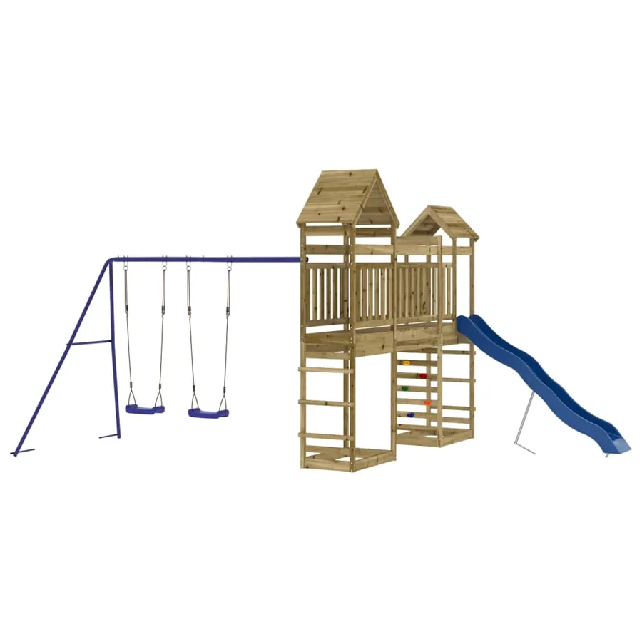 Aire de jeux d'extérieur bois de pin imprégné - 4