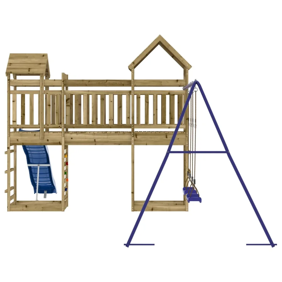 Aire de jeux d'extérieur bois de pin imprégné - 5