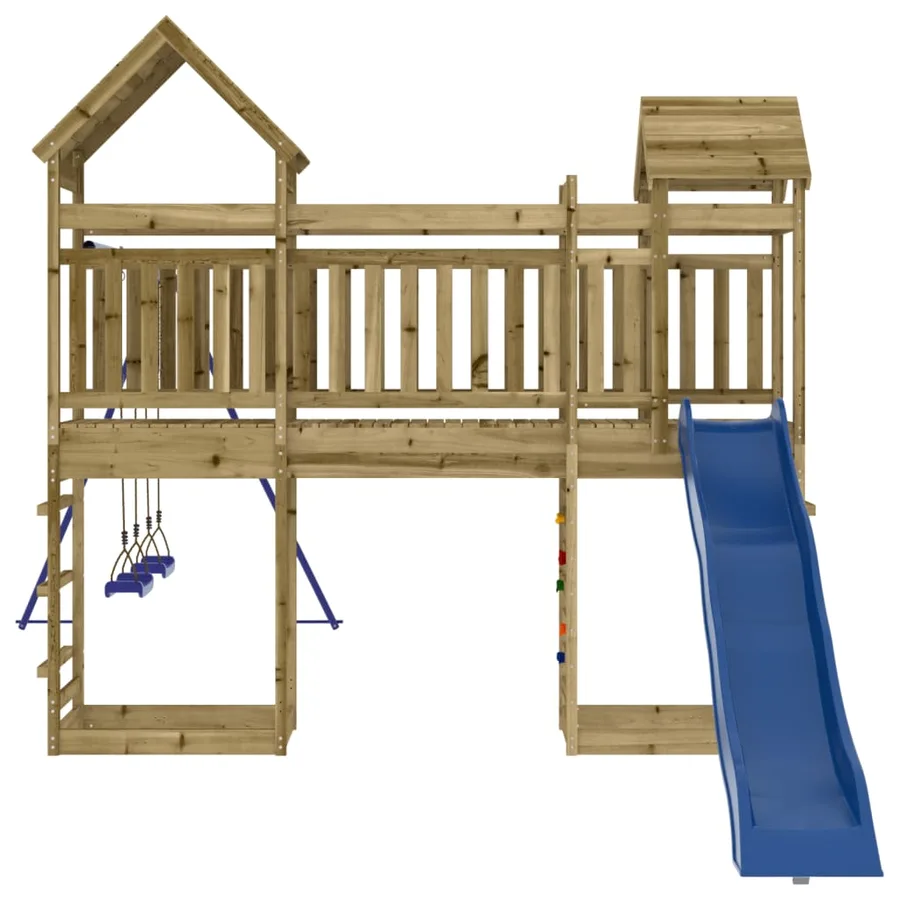 Aire de jeux d'extérieur bois de pin imprégné - 6