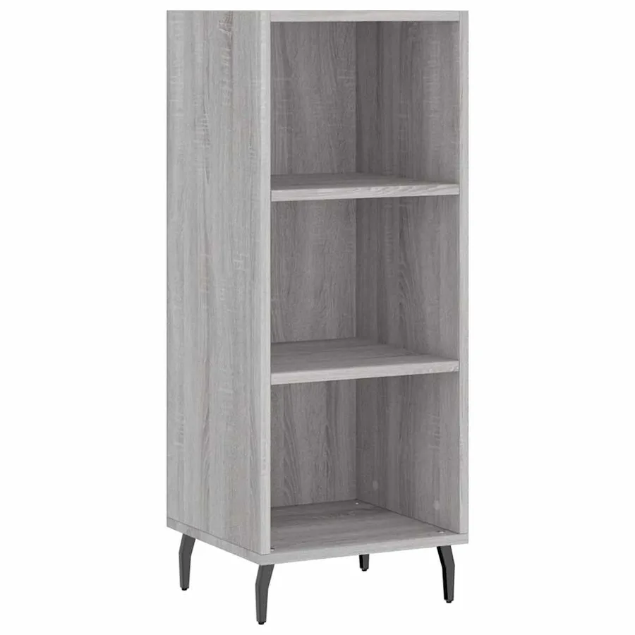 Buffet haut Sonoma gris 34,5x34x180 cm Bois d'ingénierie - 4