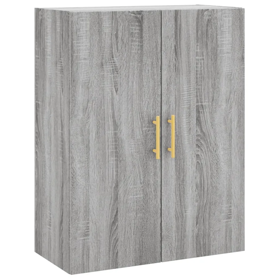 Buffet haut Sonoma gris 69,5x34x180 cm Bois d'ingénierie - 5