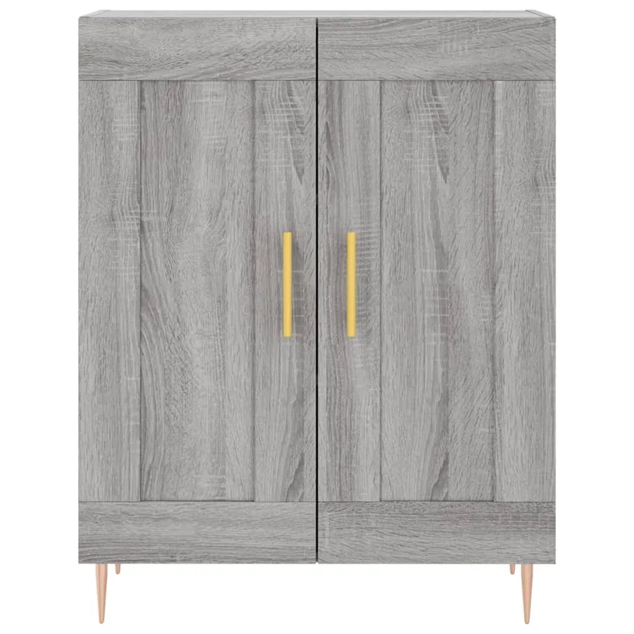 Buffet haut Sonoma gris 69,5x34x180 cm Bois d'ingénierie - 7