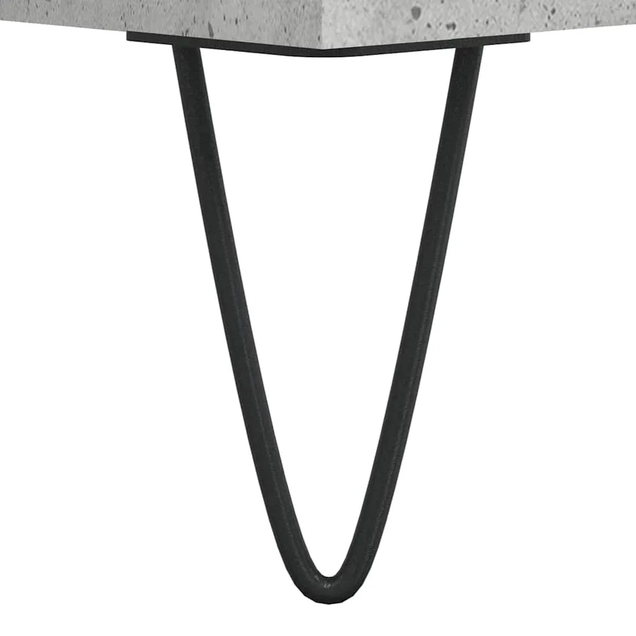 Buffets 3 pcs gris béton bois d'ingénierie - 9