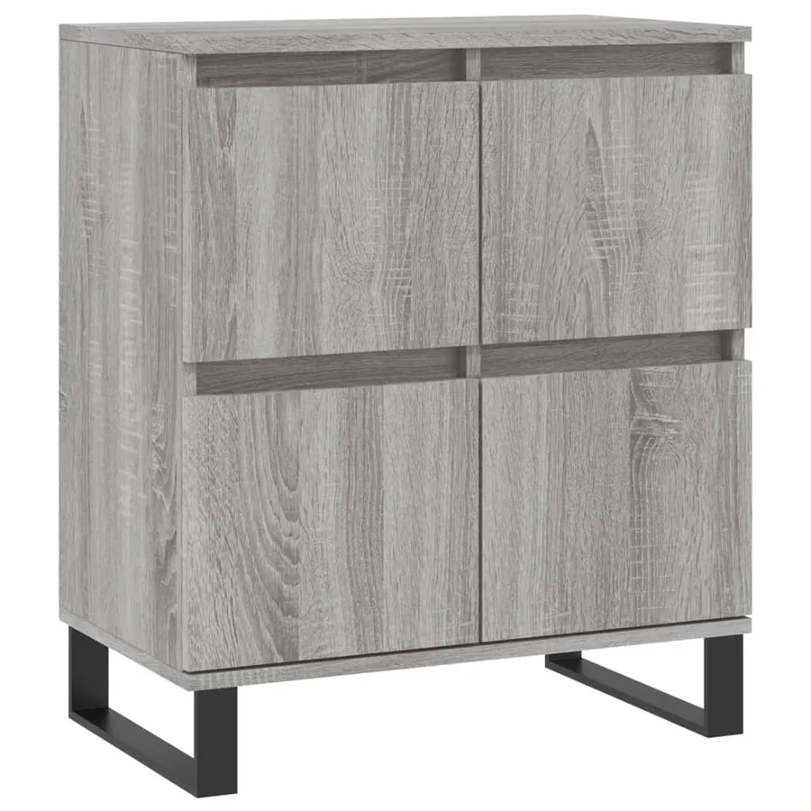 Buffets 2 pcs sonoma gris bois d'ingénierie - 5