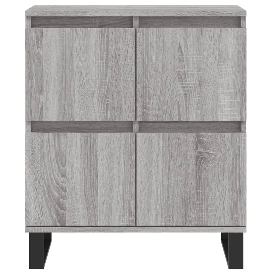 Buffets 2 pcs sonoma gris bois d'ingénierie - 6