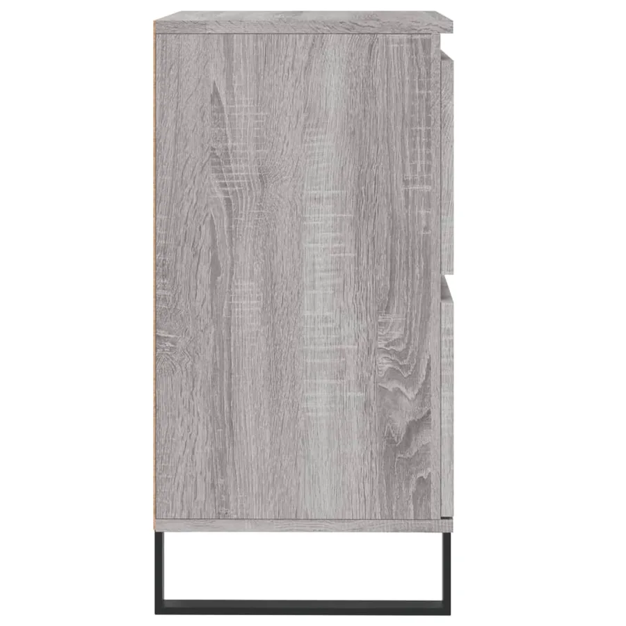 Buffets 2 pcs sonoma gris bois d'ingénierie - 7