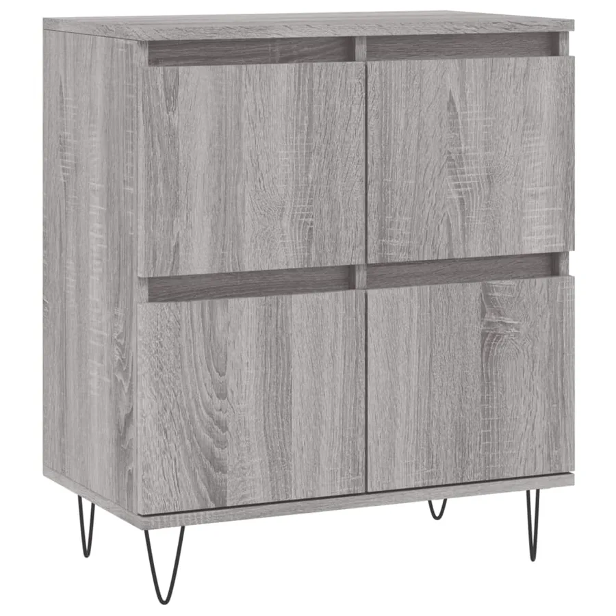 Buffets 2 pcs sonoma gris bois d'ingénierie - 5