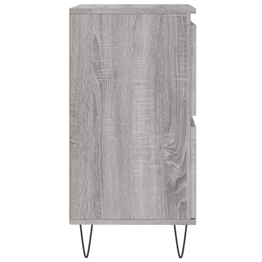 Buffets 2 pcs sonoma gris bois d'ingénierie - 7