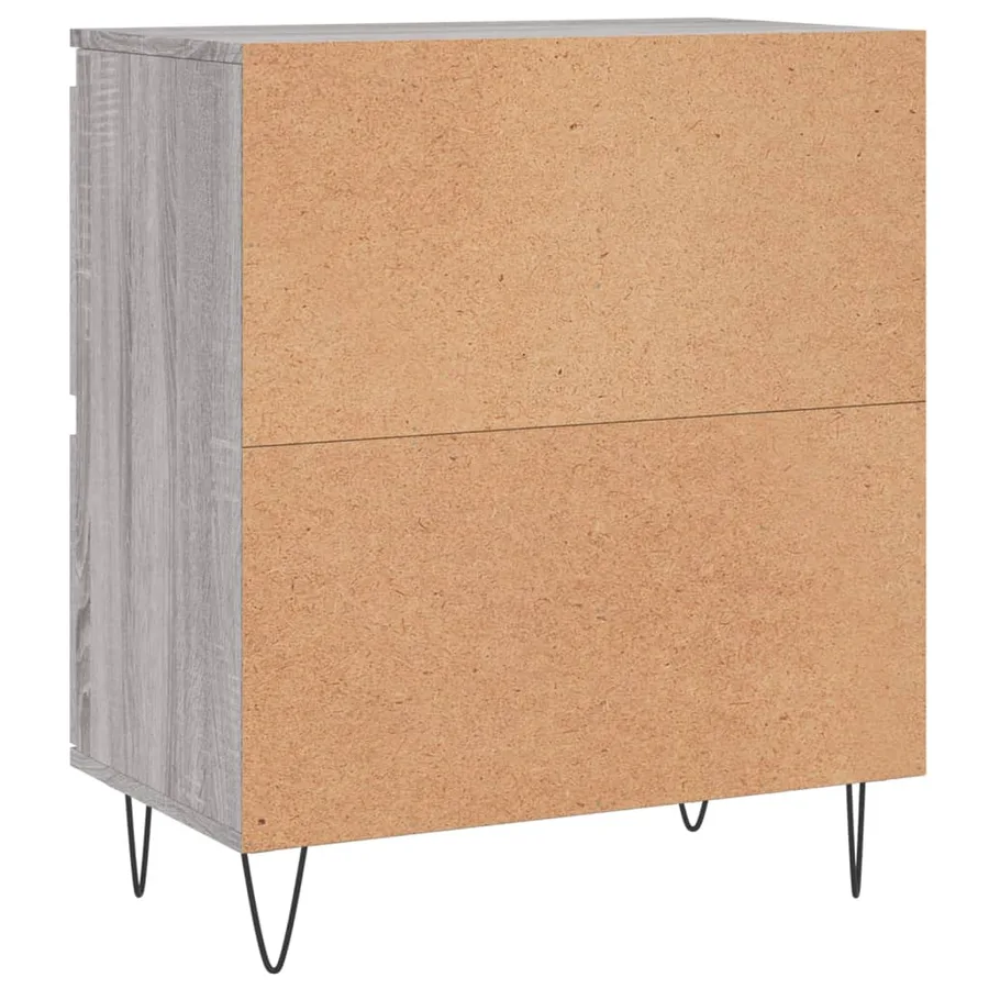 Buffets 2 pcs sonoma gris bois d'ingénierie - 8