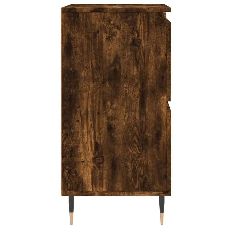 Buffets 2 pcs chêne fumé bois d'ingénierie - 7
