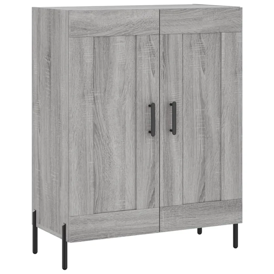 Buffet haut Sonoma gris 69,5x34x180 cm Bois d'ingénierie - 7