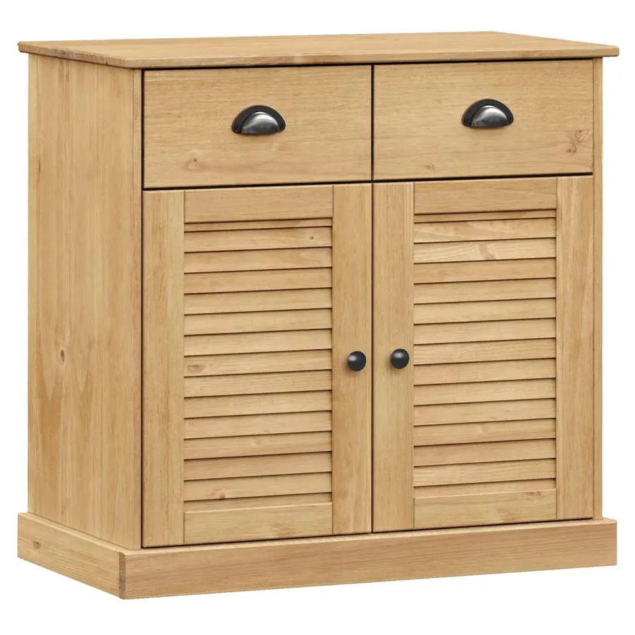 Buffet haut VIGO 78x40x175 cm bois massif de pin - 10