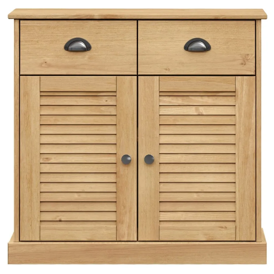 Buffet haut VIGO 78x40x175 cm bois massif de pin - 11