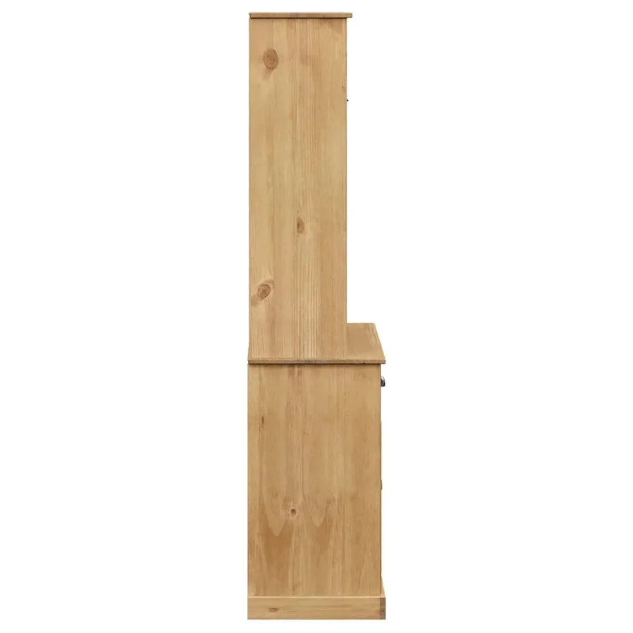 Buffet haut VIGO 78x40x175 cm bois massif de pin - 6