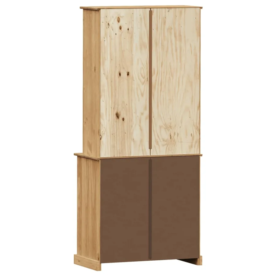 Buffet haut VIGO 78x40x175 cm bois massif de pin - 7
