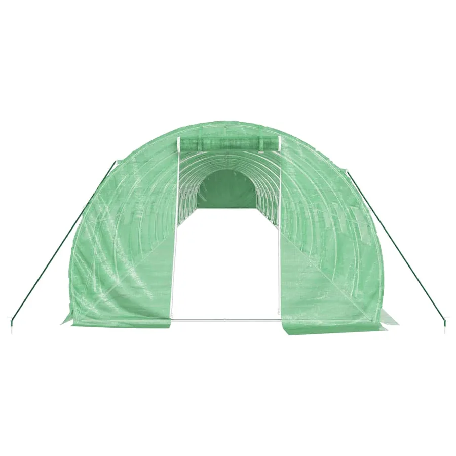 Serre avec cadre en acier vert 60 m² 20x3x2 m - 4