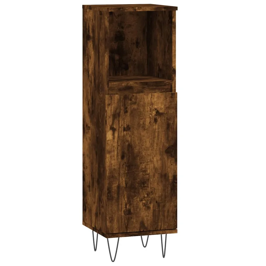 Ensemble d'armoires de salle de bain 3 pcs chêne fumé - 7