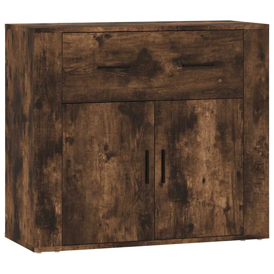 Buffets 3 pcs Chêne fumé Bois d'ingénierie - 6