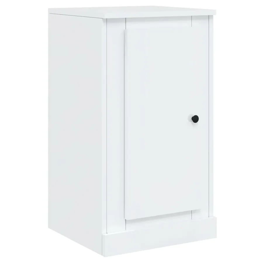 Buffets 3 pcs blanc brillant bois d'ingénierie - 8