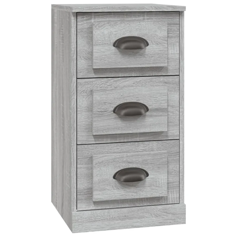 Buffets 3 pcs Sonoma gris Bois d'ingénierie - 8