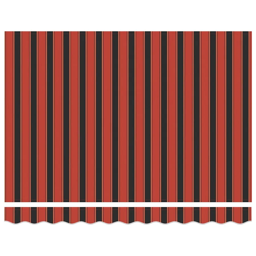 Auvent rétractable orange et marron 3x2,5 m tissu et aluminium - 6