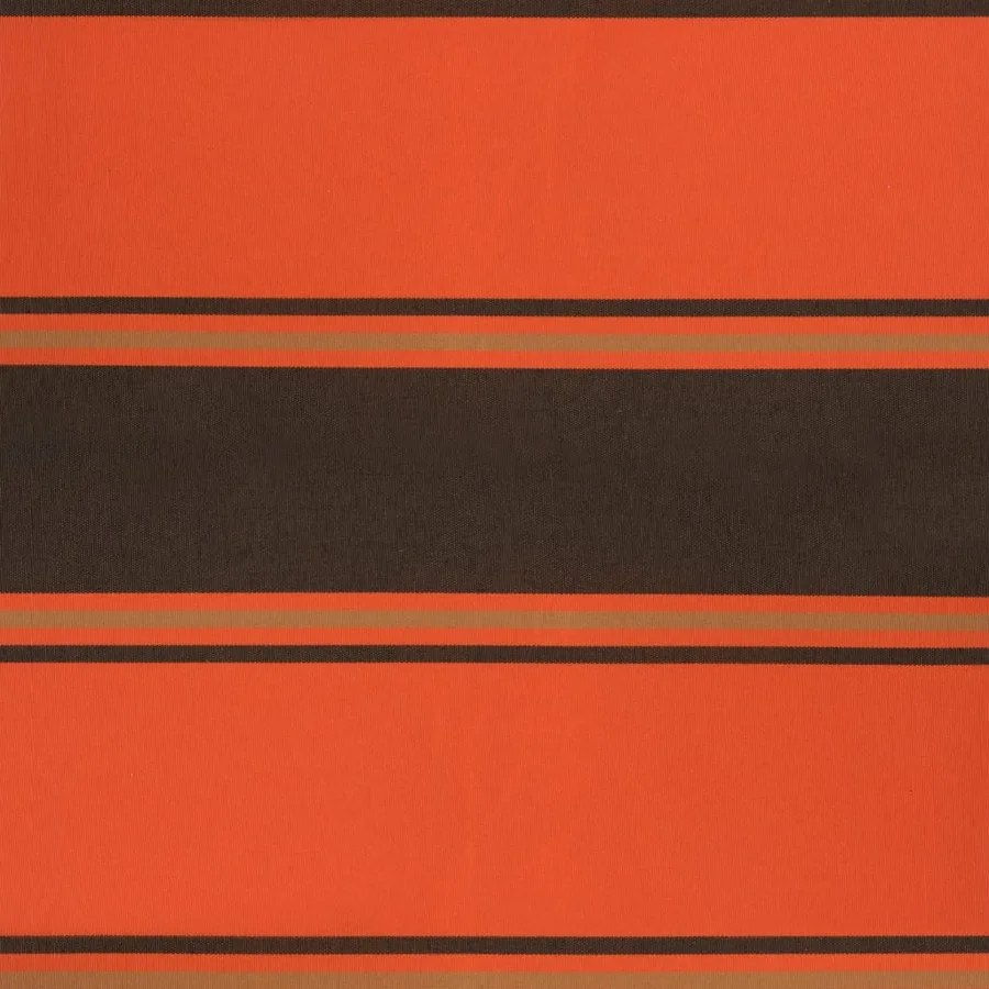 Auvent rétractable orange et marron 4x3 m tissu et aluminium - 8