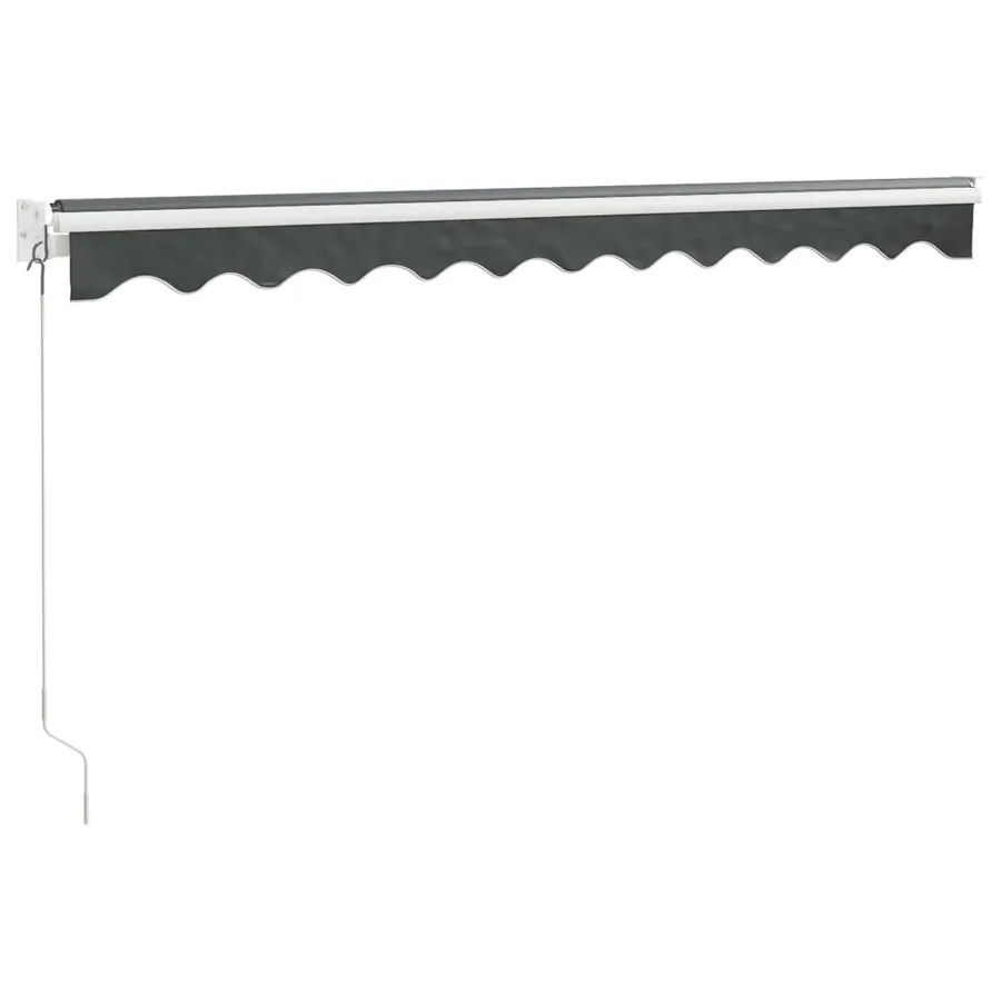 Auvent rétractable anthracite 3x2,5 m tissu et aluminium - 6