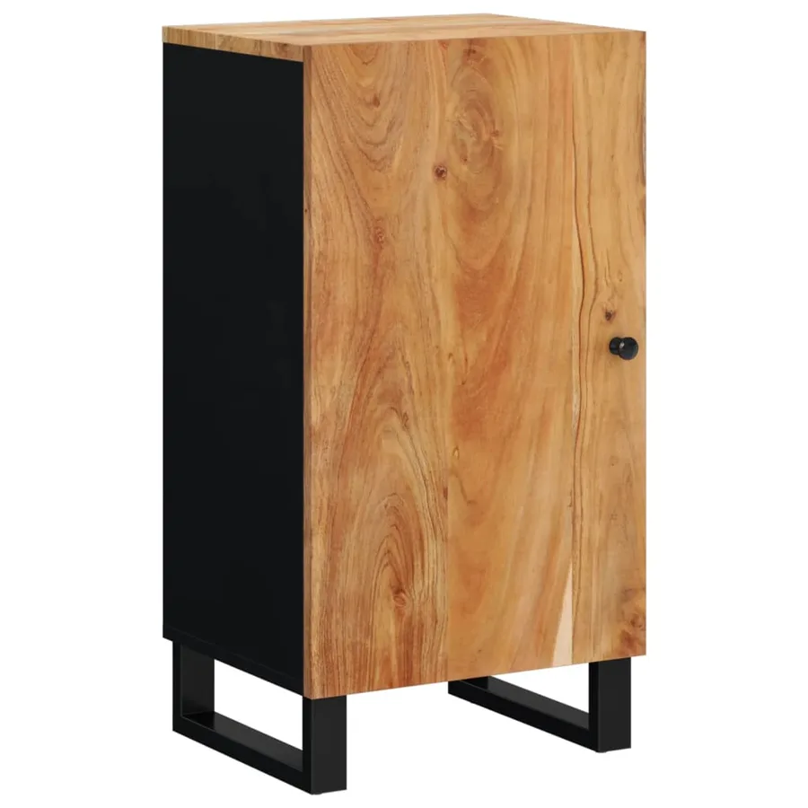 Buffet avec porte 40x31x75 cm bois massif d'acacia - 2