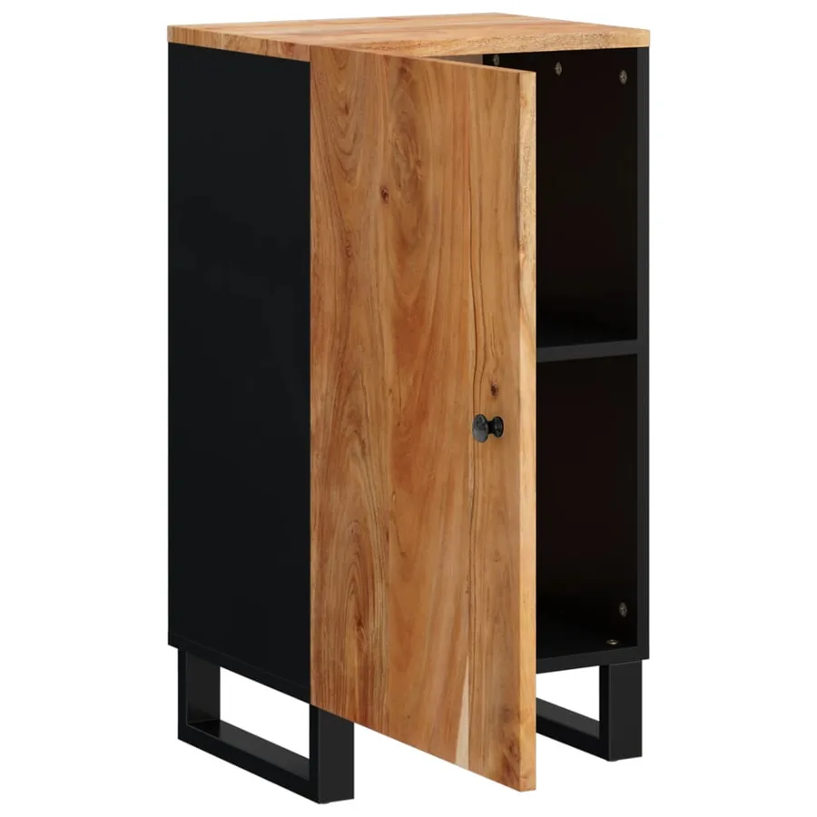 Buffet avec porte 40x31x75 cm bois massif d'acacia - 4