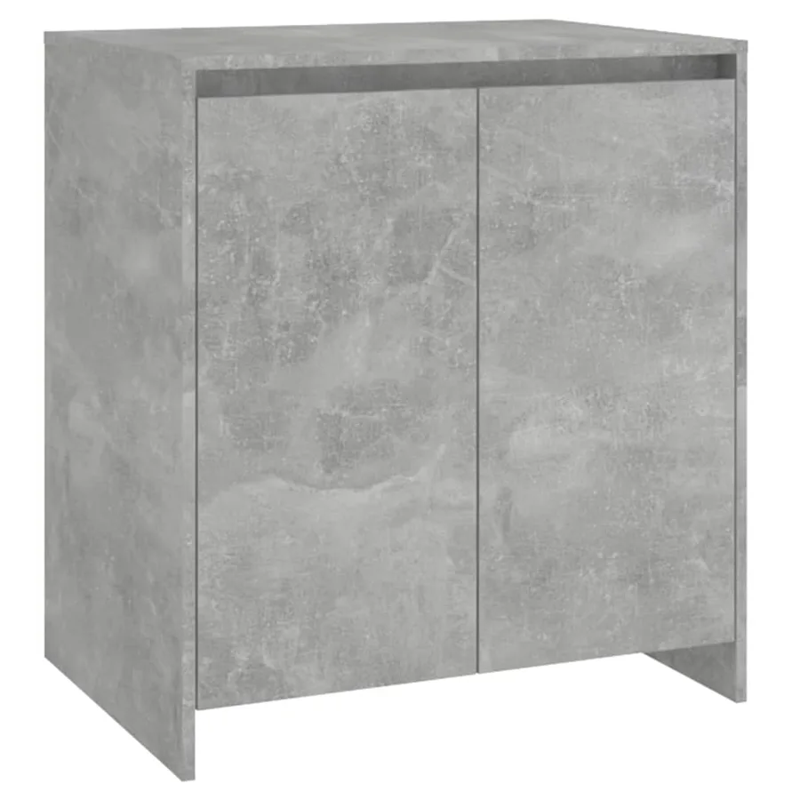 Buffets 3 pcs Gris béton Bois d'ingénierie - 3