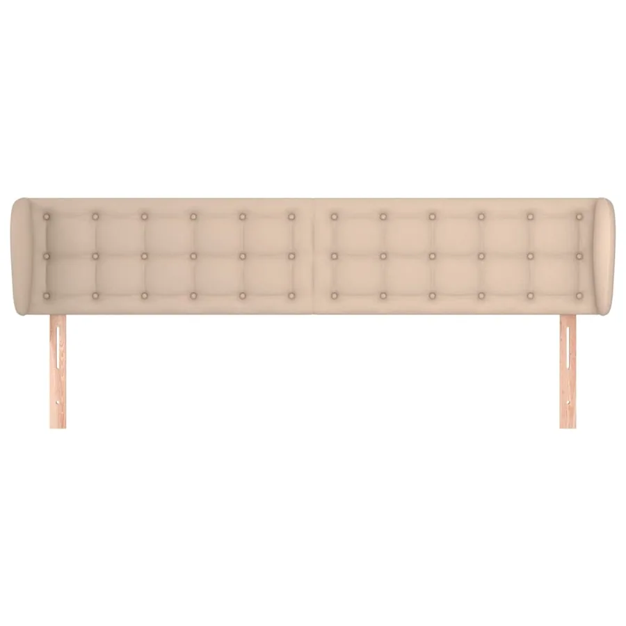 Tête de lit avec oreilles Cappuccino 203x23x78/88 cm Similicuir - 3