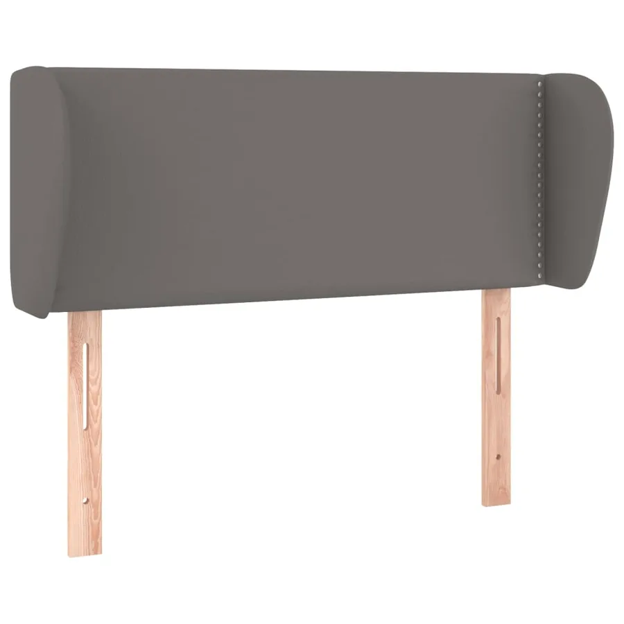 Tête de lit avec oreilles Gris 83x23x78/88 cm Similicuir - 2