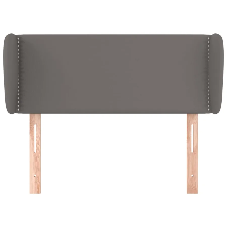 Tête de lit avec oreilles Gris 83x23x78/88 cm Similicuir - 3