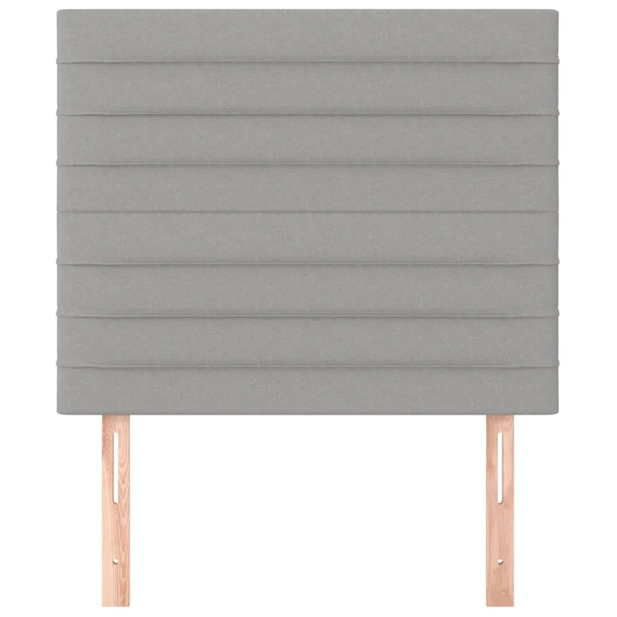 Tête de lit Gris clair 80x5x118/128 cm Tissu - 3