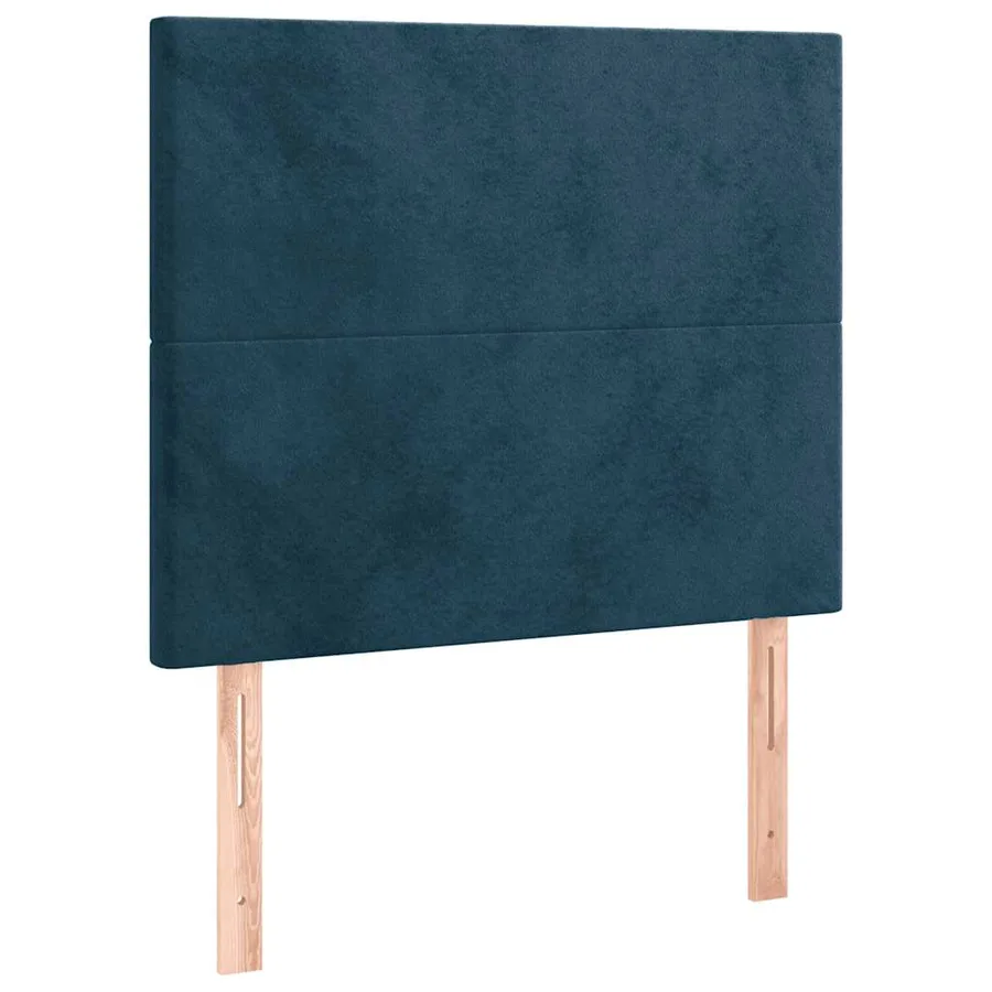 Tête de lit Bleu foncé 80x5x118/128 cm Velours - 2