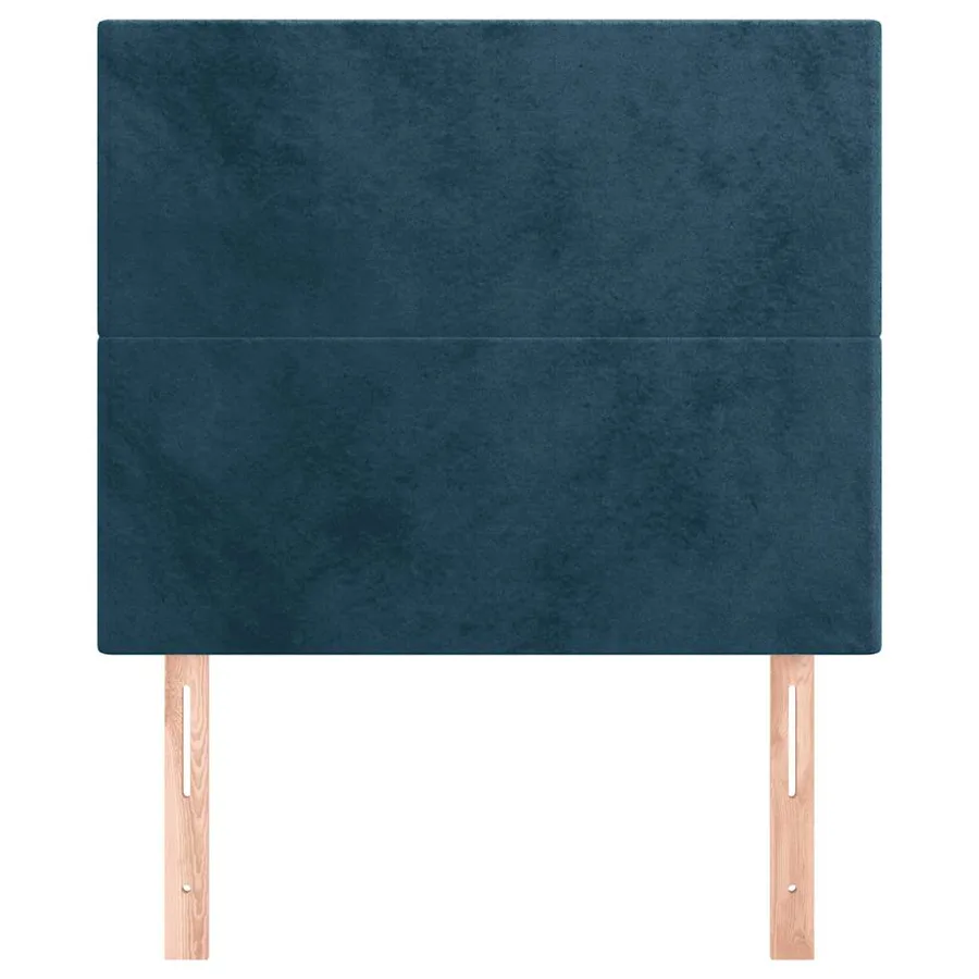 Tête de lit Bleu foncé 80x5x118/128 cm Velours - 3