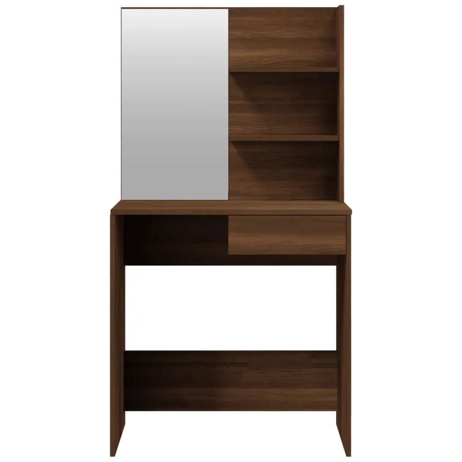 Ensemble de coiffeuse Chêne marron 74,5x40x141 cm - 6