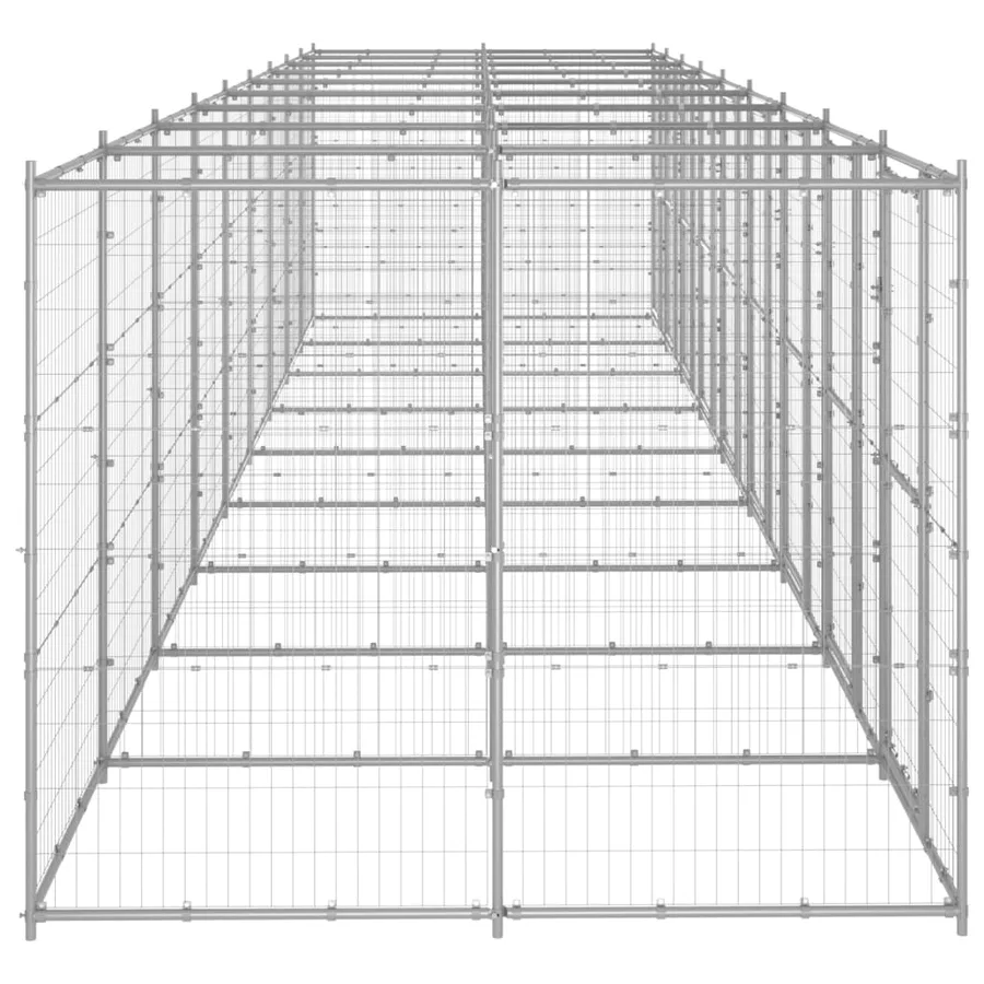 Chenil extérieur Acier galvanisé 21,78 m² - 3