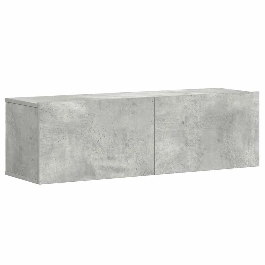 Ensemble de meubles TV 3 pcs Gris béton Bois d'ingénierie - 4