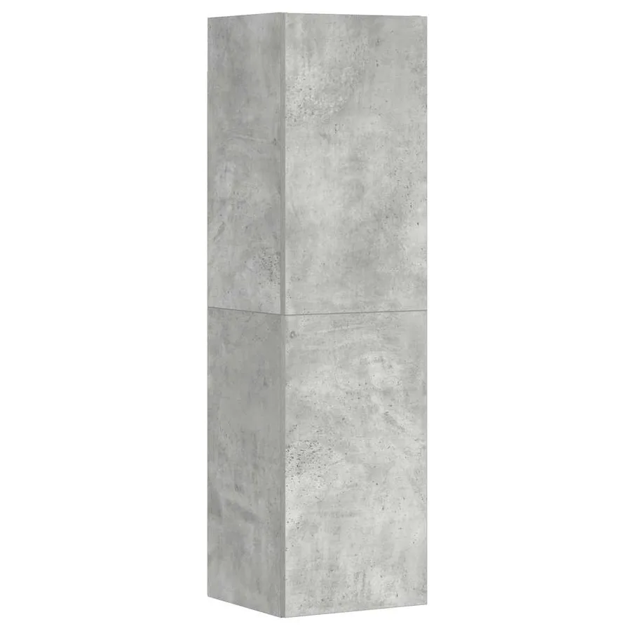Ensemble de meubles TV 3 pcs Gris béton Bois d'ingénierie - 5