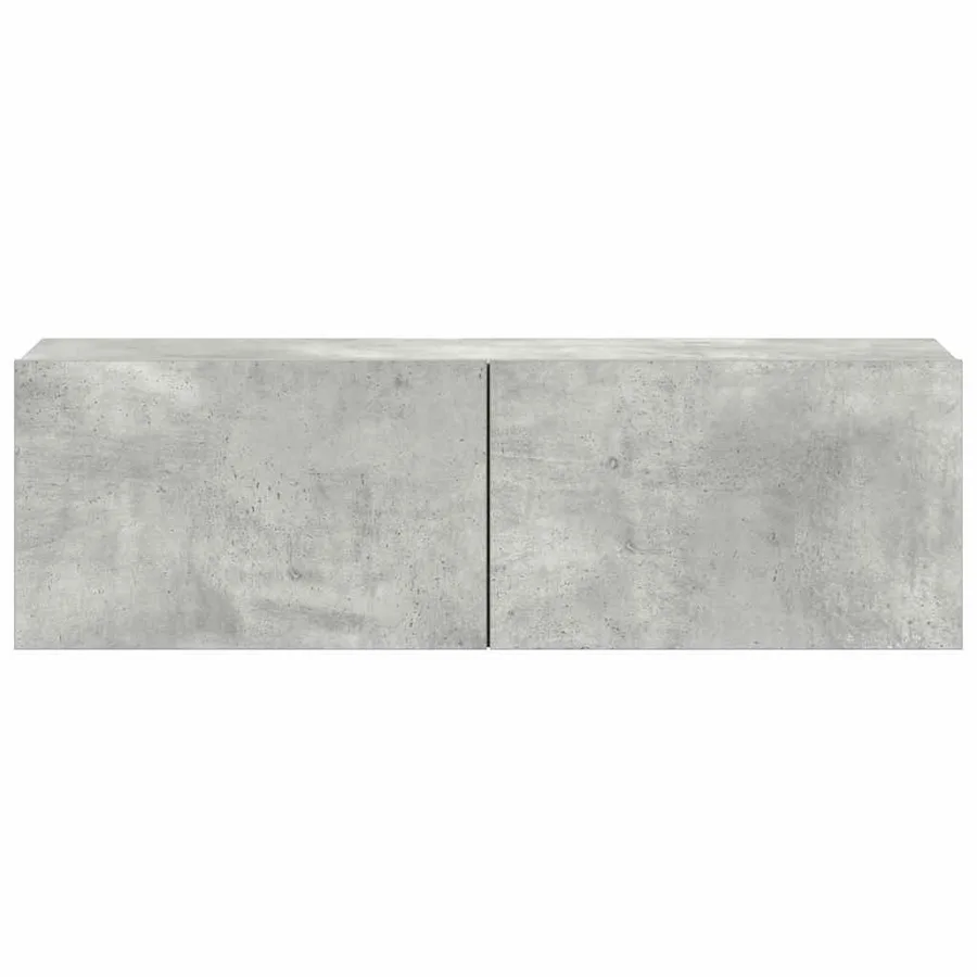 Ensemble de meubles TV 3 pcs Gris béton Bois d'ingénierie - 7