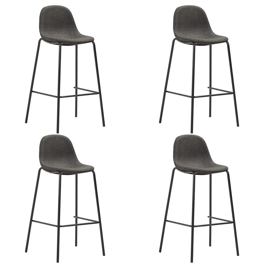 Ensemble de bar 5 pcs Tissu Gris foncé - 2