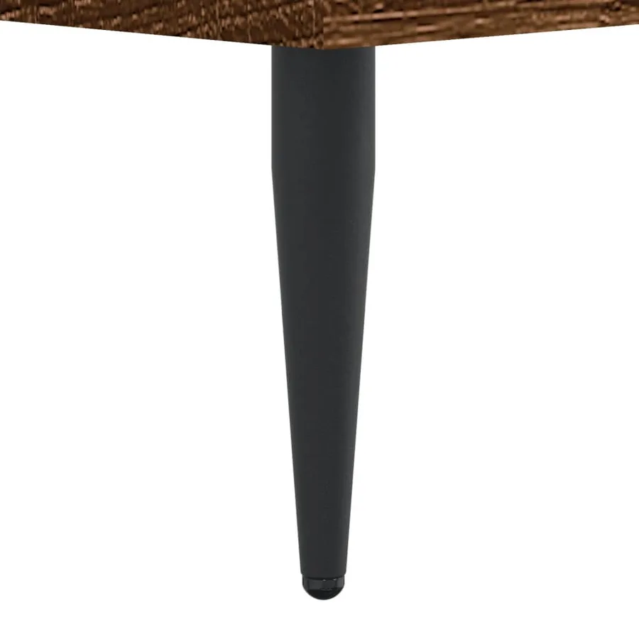Cadre de lit sans matelas chêne marron 120x200 cm - 10