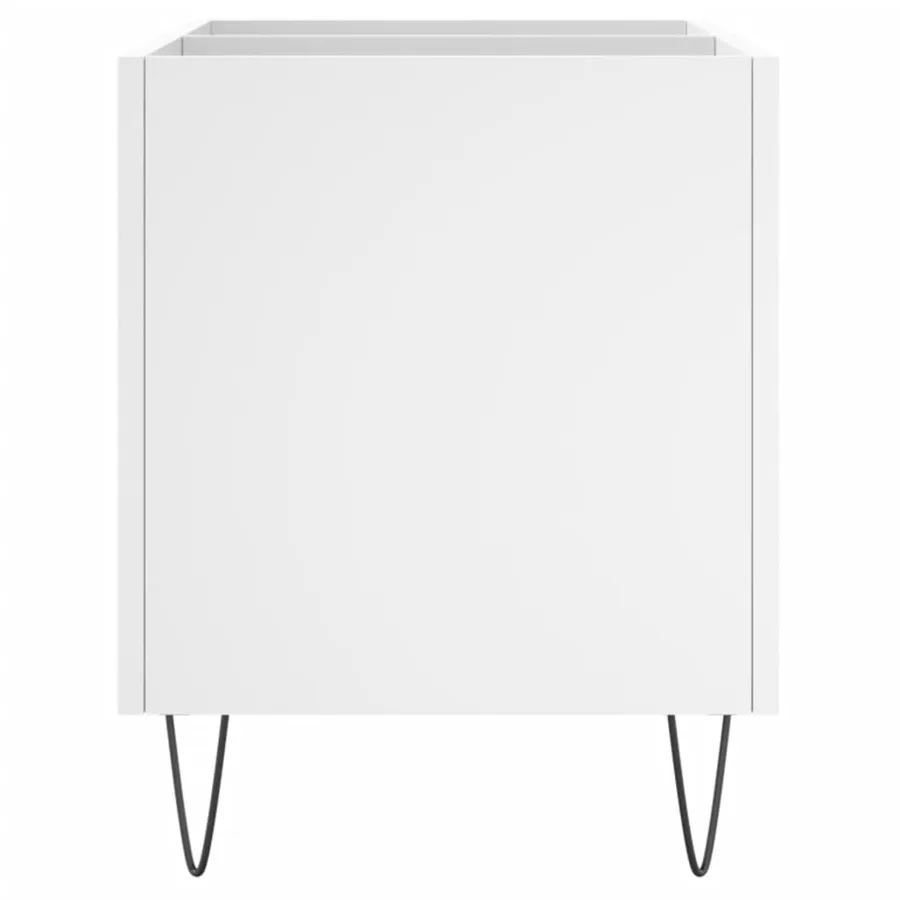Armoire à disques blanc 74,5x38x48 cm bois d'ingénierie - 5